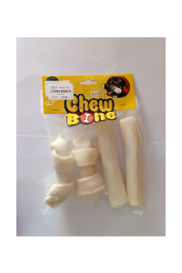 Chew Bone Mixed Rawhide 12Cm 4 Pieces